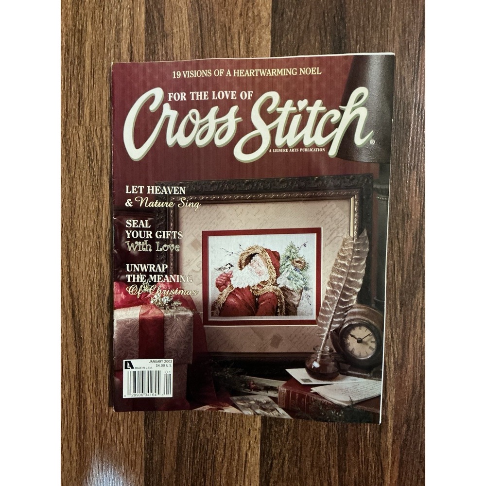 Jan 2002 FOR THE LOVE OF CROSS STITCH Magazine 19 Visions Of A Heartwarming Noel